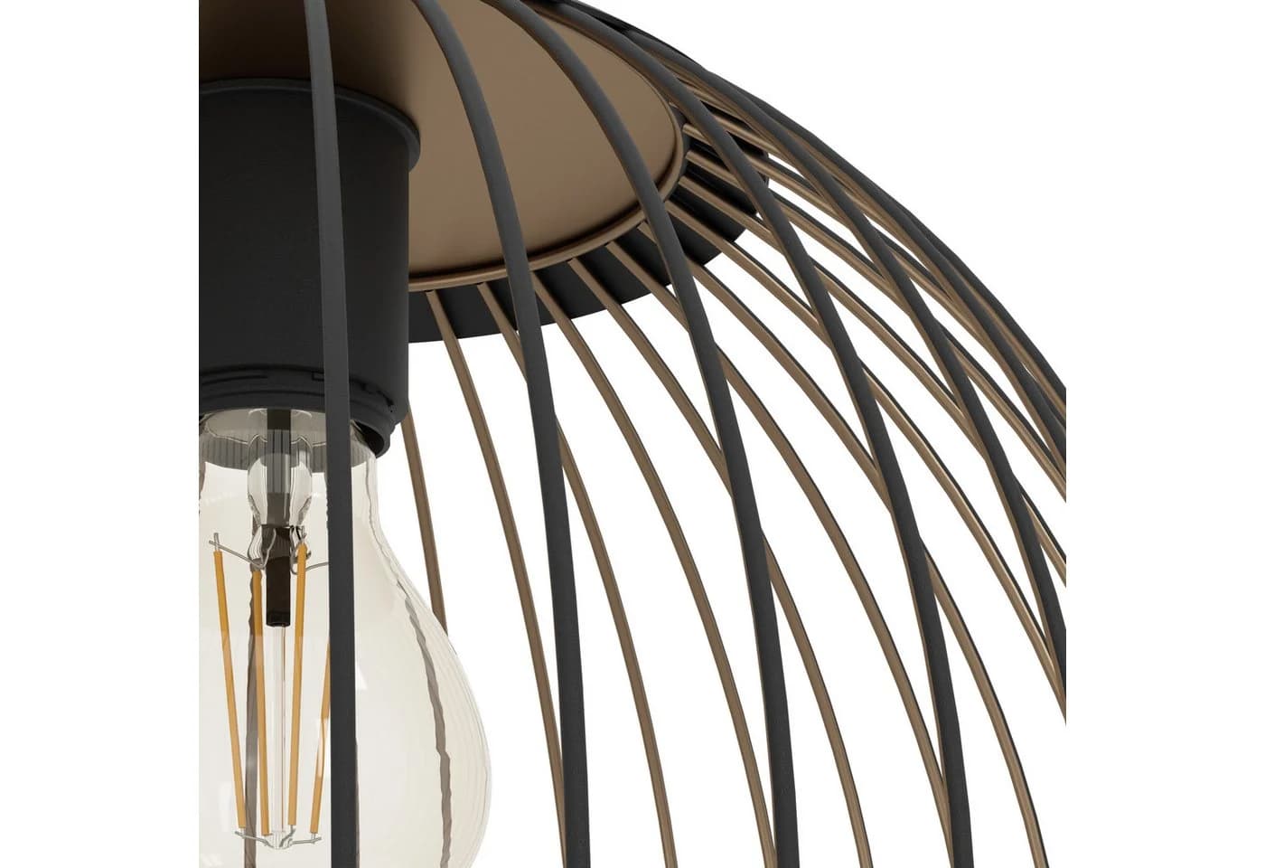 EGLO Hängeleuchte ALMANZORA Pendellampe Stahl E27 1X60W IP20 - Bild 5