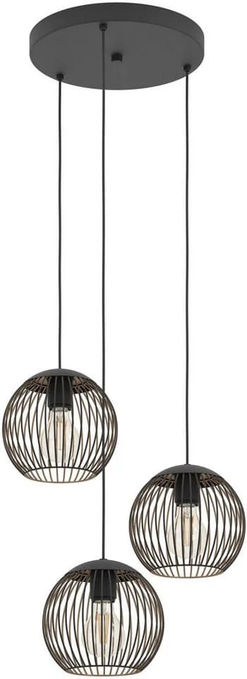 EGLO Hängeleuchte ALMANZORA Pendellampe Stahl E27 3x60W IP20 - Bild 2