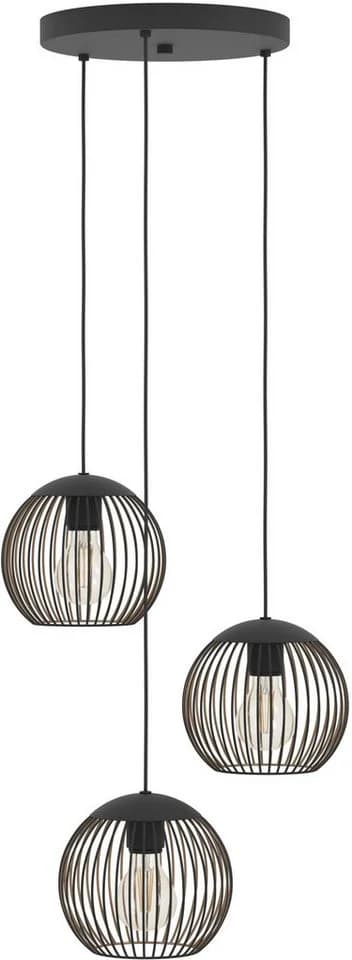 EGLO Hängeleuchte ALMANZORA Pendellampe Stahl E27 3x60W IP20 - Bild 3