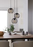 EGLO Hängeleuchte ALMANZORA Pendellampe Stahl E27 3x60W IP20 Bild 4