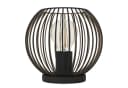 EGLO Tischleuchte ALMANZORA Tischlampe Stahl E27 1x60W IP20 Ein/Ausschalter ohne Leuchtmittel Nachttischlampe Schreibtischleuchte Leselampe Bild 3