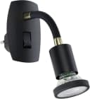 EGLO Steckdosenleuchte PARRINI Steckerlampe Schwarz Messing Bild 2