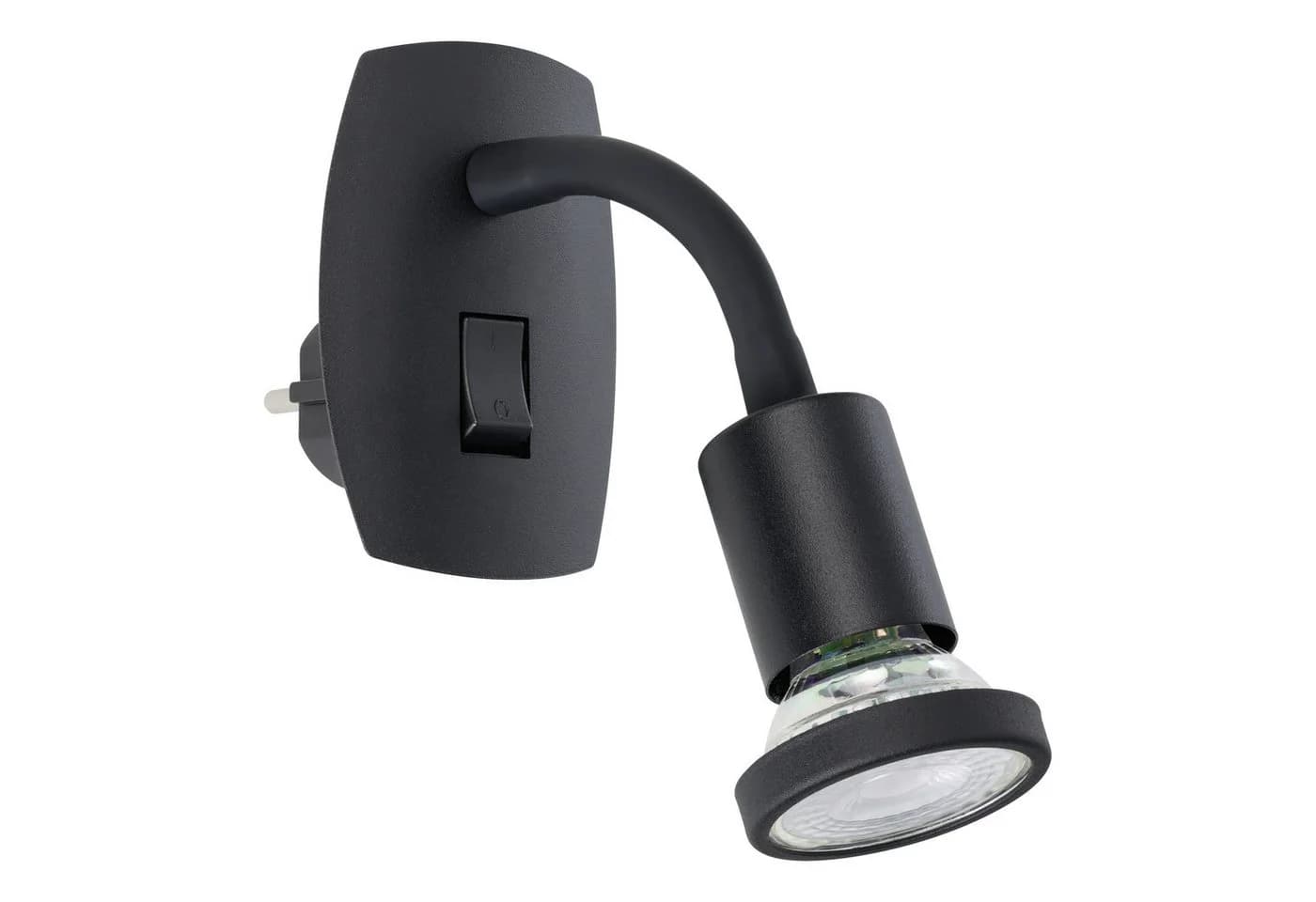 EGLO Steckdosenleuchte PARRINI Steckerlampe Schwarz LED - Bild 2