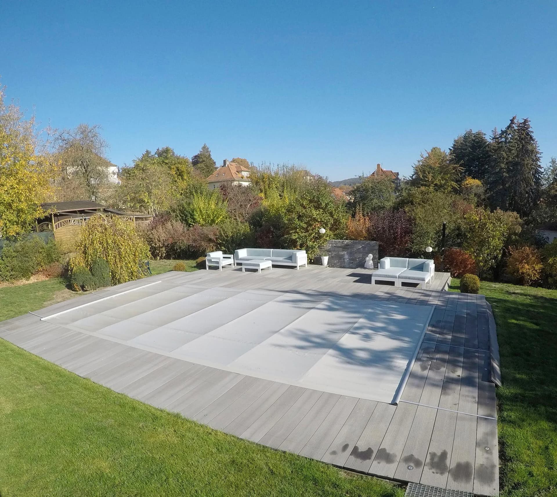 KWAD Pool-Abdeckplane FLEX Beige PVC Rechteckpool