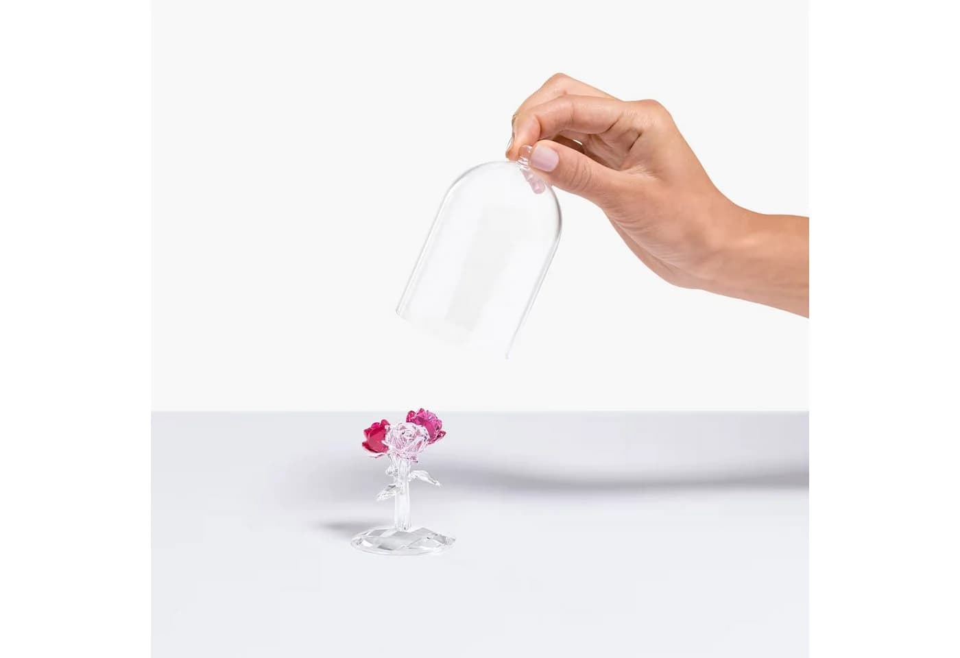 Swarovski Glasblume 5493707 Rosa Kristall Rosenbouquet