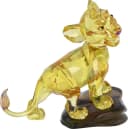 Swarovski Dekofigur Simba The Lion King Kristall Gold Bild 1