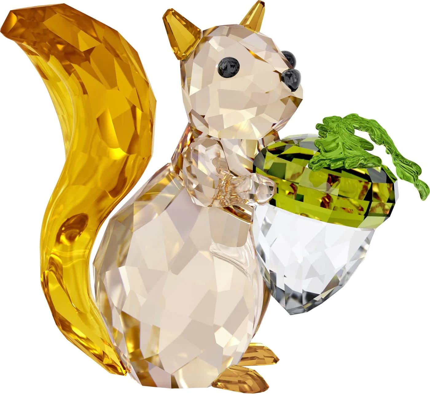 Swarovski Idyllia Eichhörnchen Deko Figur Kristall Bunt Grün - Bild 2