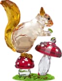 Swarovski Tierfigur Deko Kristallfigur Sammelfigur Idyllia Eichhörnchen und Pilze Bild 2