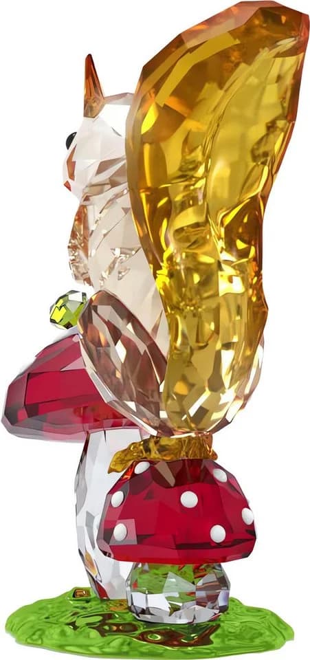Swarovski Tierfigur Deko Kristallfigur Sammelfigur Idyllia Eichhörnchen und Pilze - Bild 4