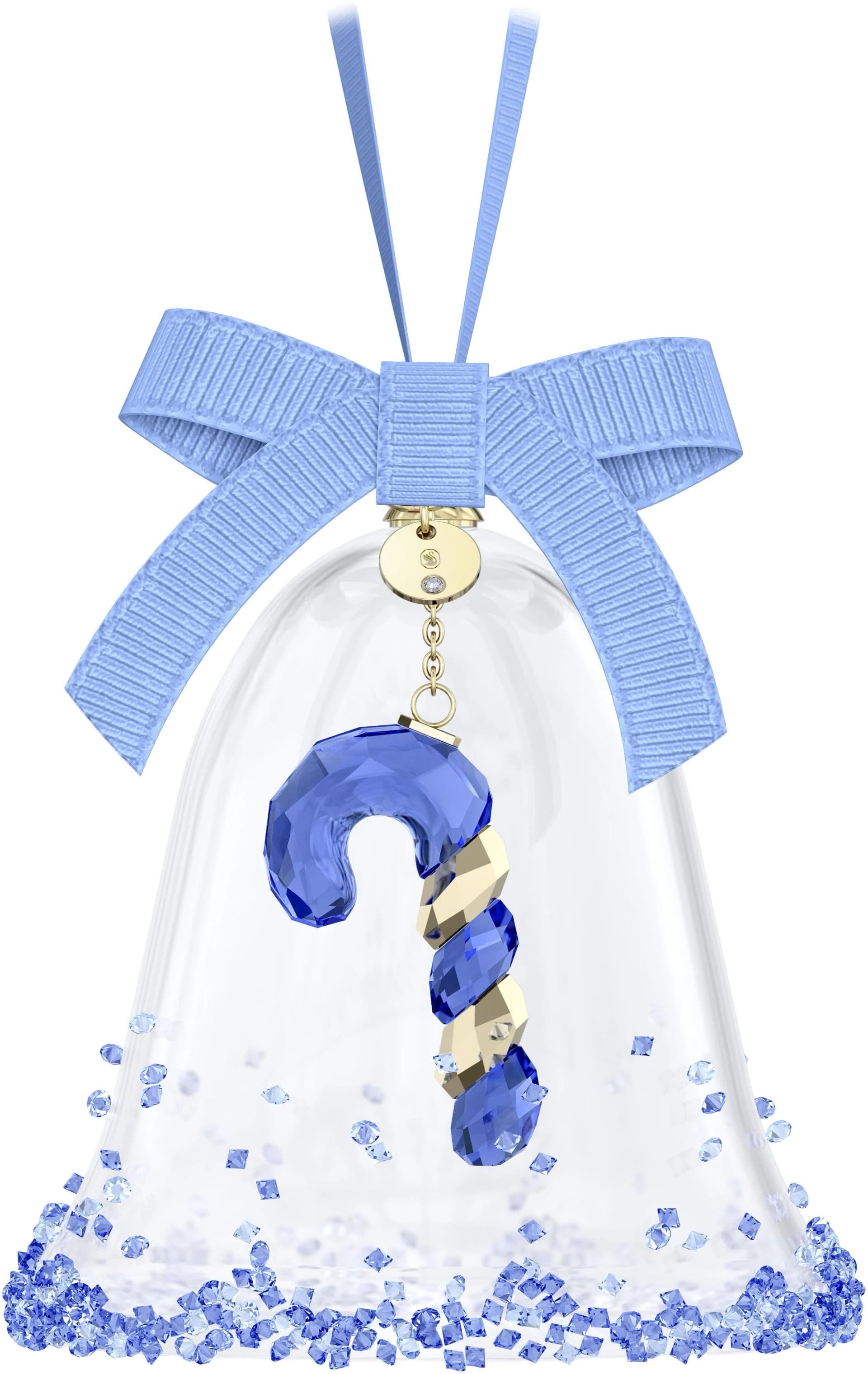 Swarovski Weihnachtsglocke Dulcis 2024 Kristallblau Gold