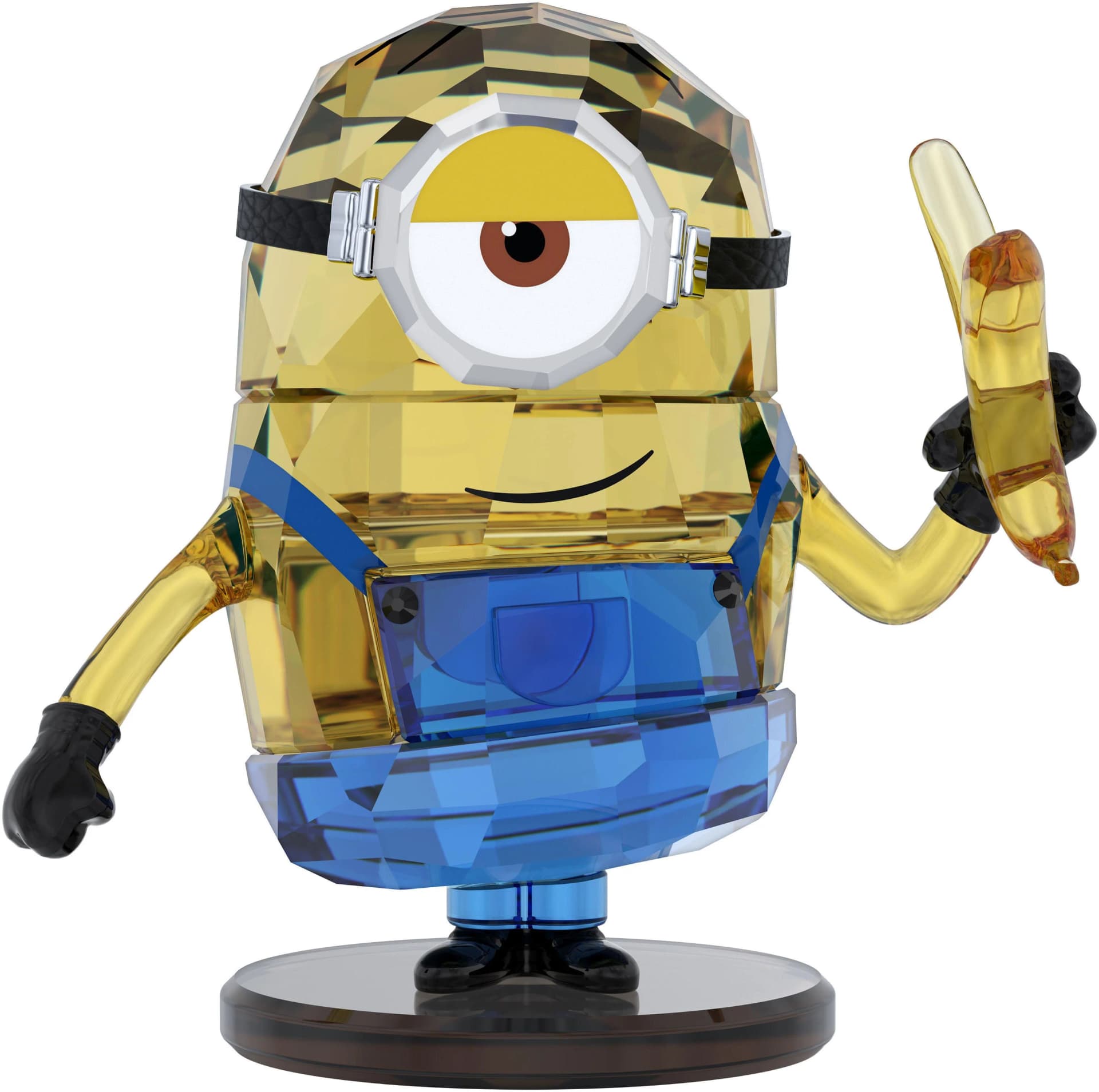Swarovski Minions Stuart Kristall Dekofigur Gelb Blau - Bild 5
