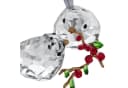 Swarovski Dekofigur Kristallfigur Idyllia Vogelpaar und Beeren, Kristallweiß, Rot, Grün, Grau, Bronzefarben Bild 3