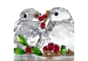 Swarovski Dekofigur Kristallfigur Idyllia Vogelpaar und Beeren, Kristallweiß, Rot, Grün, Grau, Bronzefarben Bild 4