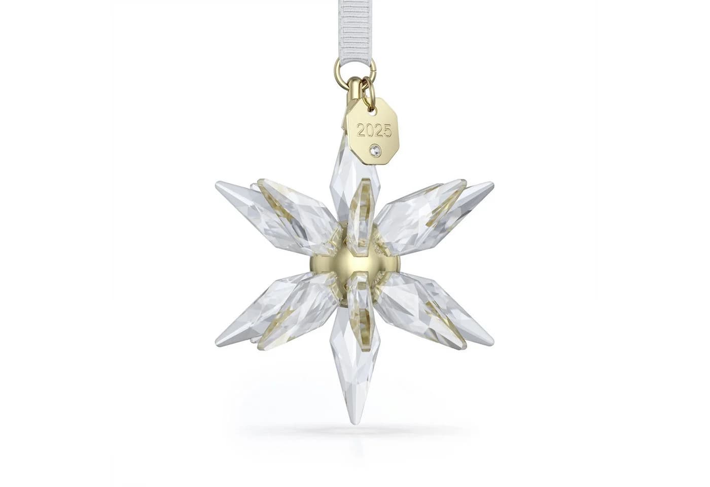 Swarovski Kristallfigur Annual Edition 3D Ornament 2025 Weiß Gold Dekohänger - Bild 2