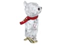 Swarovski Kris Bär Jubiläumsausgabe 130 Jahre Kristallfigur Gold Rot Grün Schwarz Bild 3