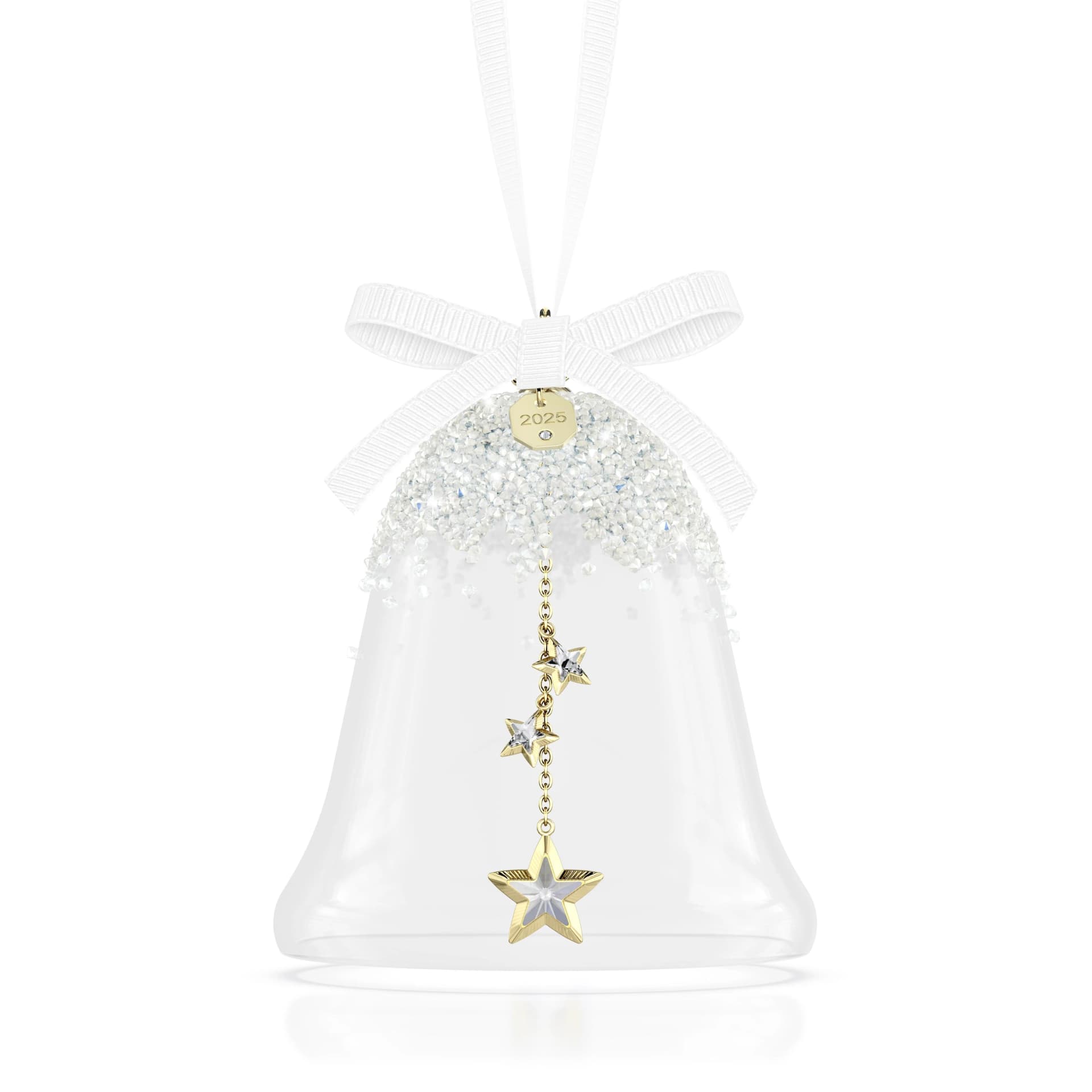 Swarovski Annual Edition Weihnachtsglocke 2025 Dekohänger Kristallweiß Gold