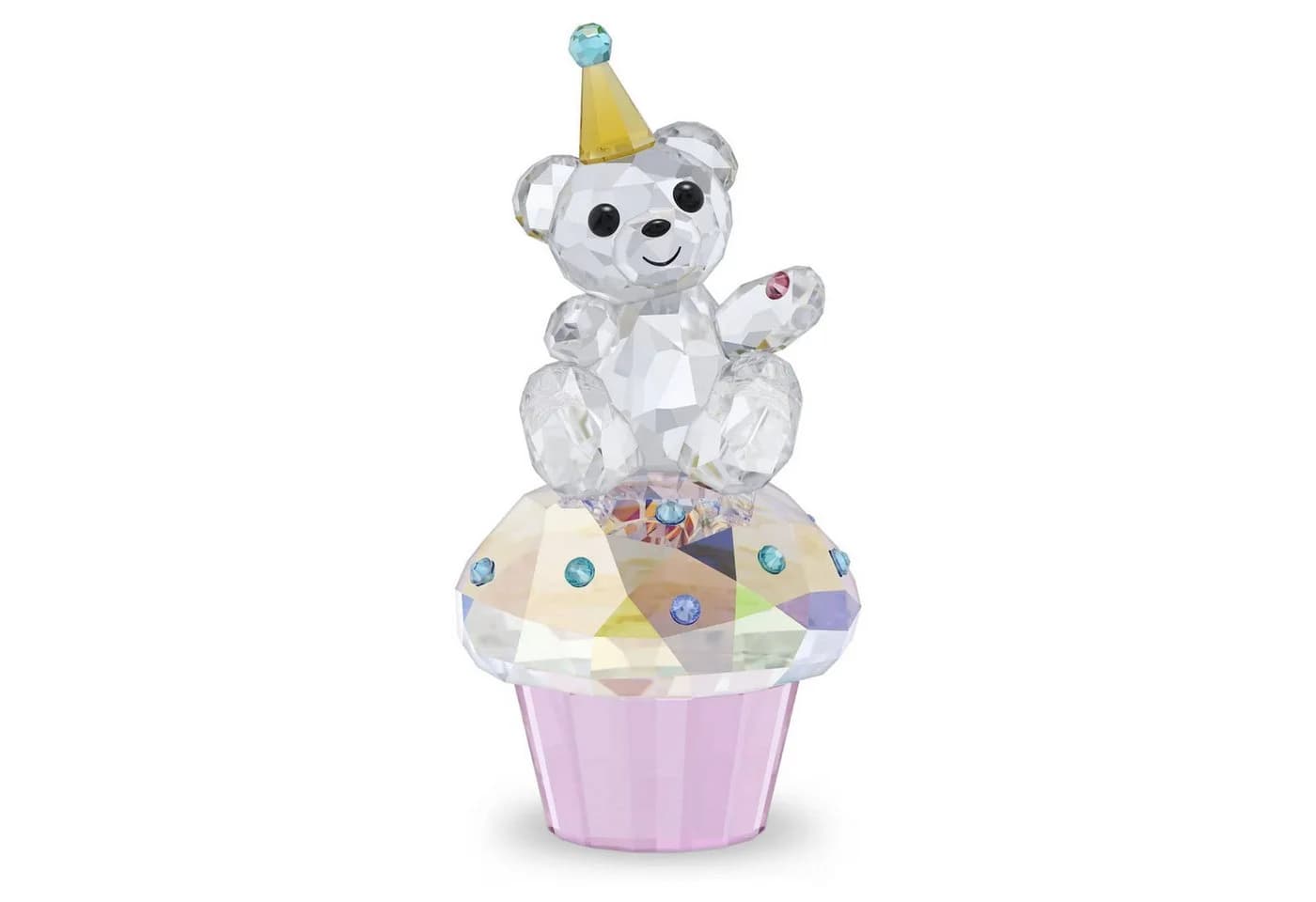 Swarovski Kristallfigur Kris Bear Sweet Celebration Rosa Blau - Bild 2