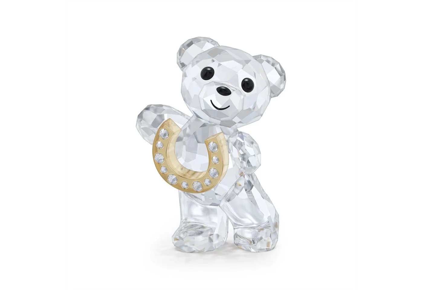 Swarovski Dekofigur Kristallfigur KRIS BEAR LUCKY HORSESHOE