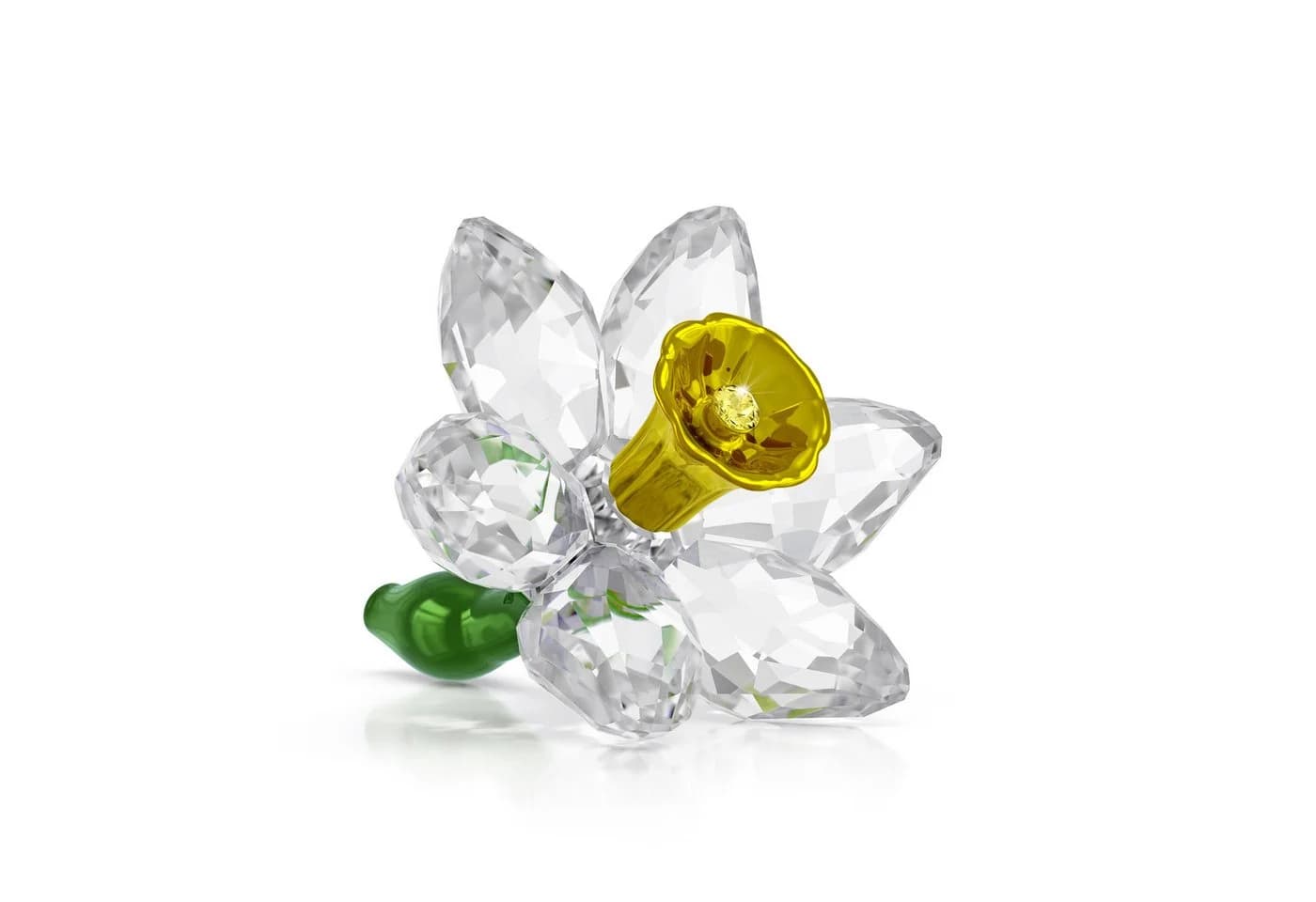 Swarovski Kristallfigur FLORERE DAFFODIL Glasblume Gelb/Grün
