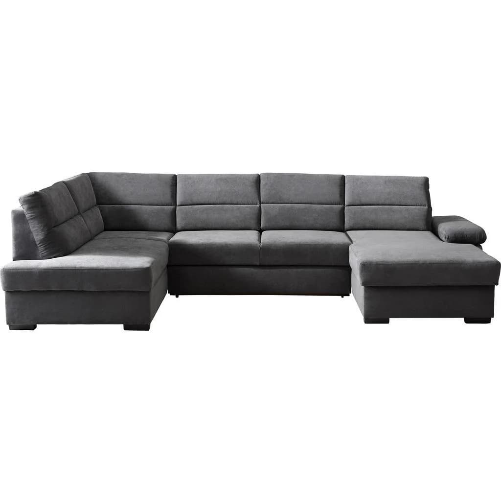 Cantus Wohnlandschaft Anthrazit 6-Sitzer U-Form
