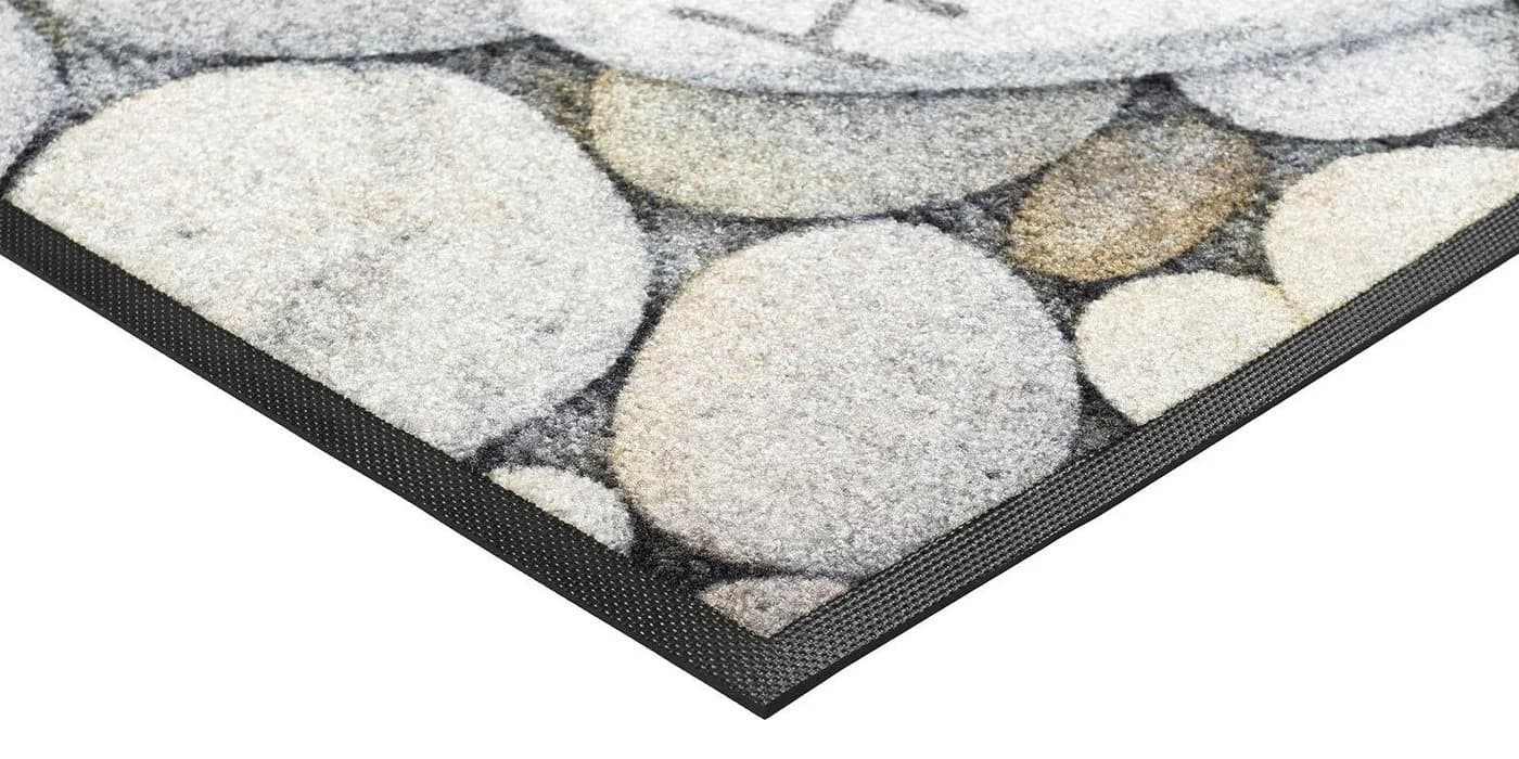wash+dry by Kleen-Tex Fußmatte Pebble Stones Grau Rutschhemmend - Bild 5