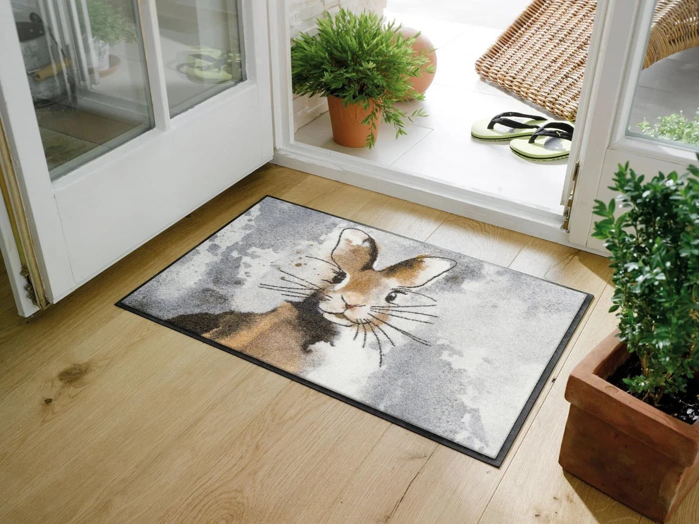 wash+dry by Kleen-Tex Schmutzfangmatte Hopps 50 x 75 cm