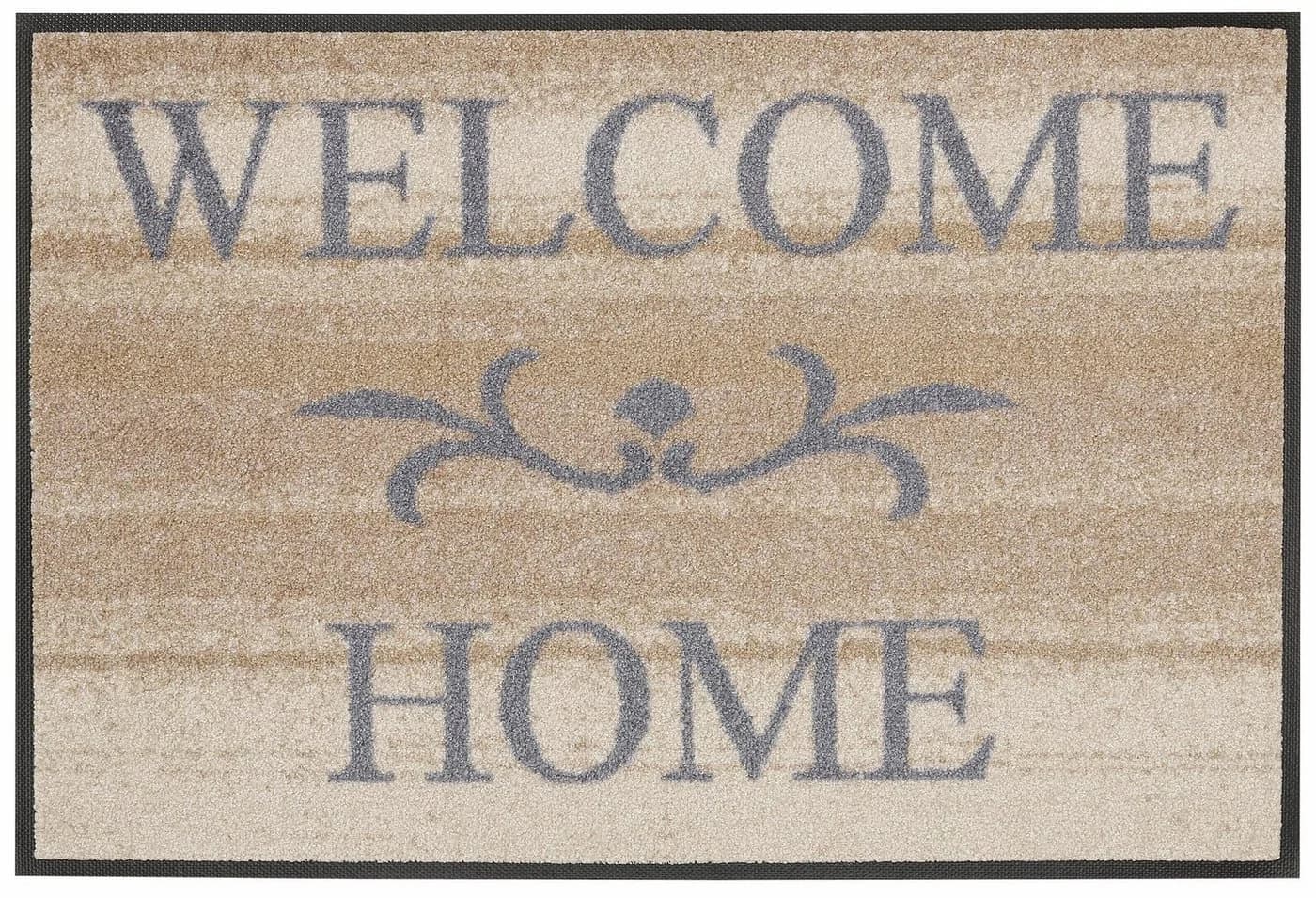 wash+dry by Kleen-Tex Fußmatte Welcome Home Beige Grau - Bild 2