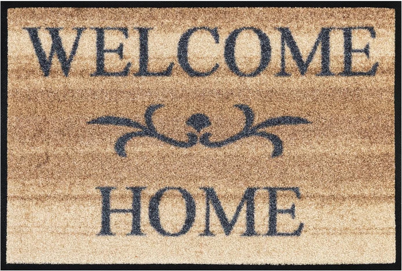 wash+dry by Kleen-Tex Fußmatte Welcome Home Beige Grau - Bild 5
