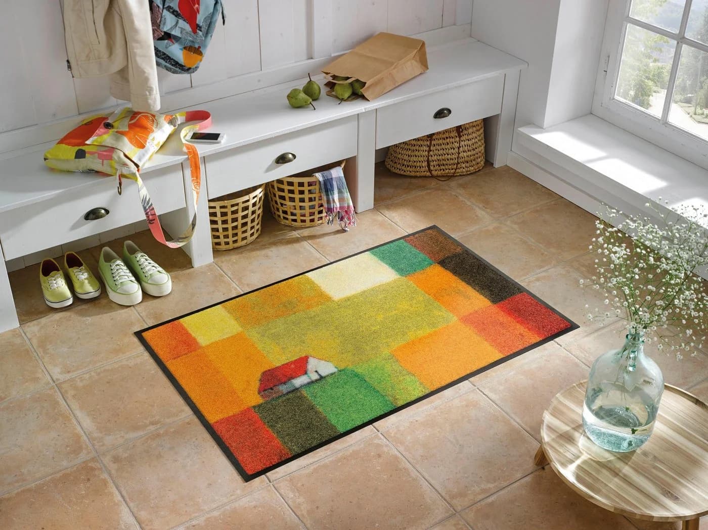 wash+dry by Kleen-Tex Fußmatte Meadow Lands Bunt Rutschhemmend