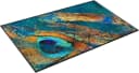 wash+dry by Kleen-Tex Teppich Exotic Pavo Bunt Petrol Rutschhemmend Waschbar Bild 2