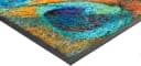wash+dry by Kleen-Tex Teppich Exotic Pavo Bunt Petrol Rutschhemmend Waschbar Bild 5