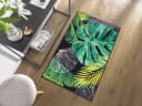wash+dry by Kleen-Tex Neoflora Teppich Grün Bunt Monstera Bild 1