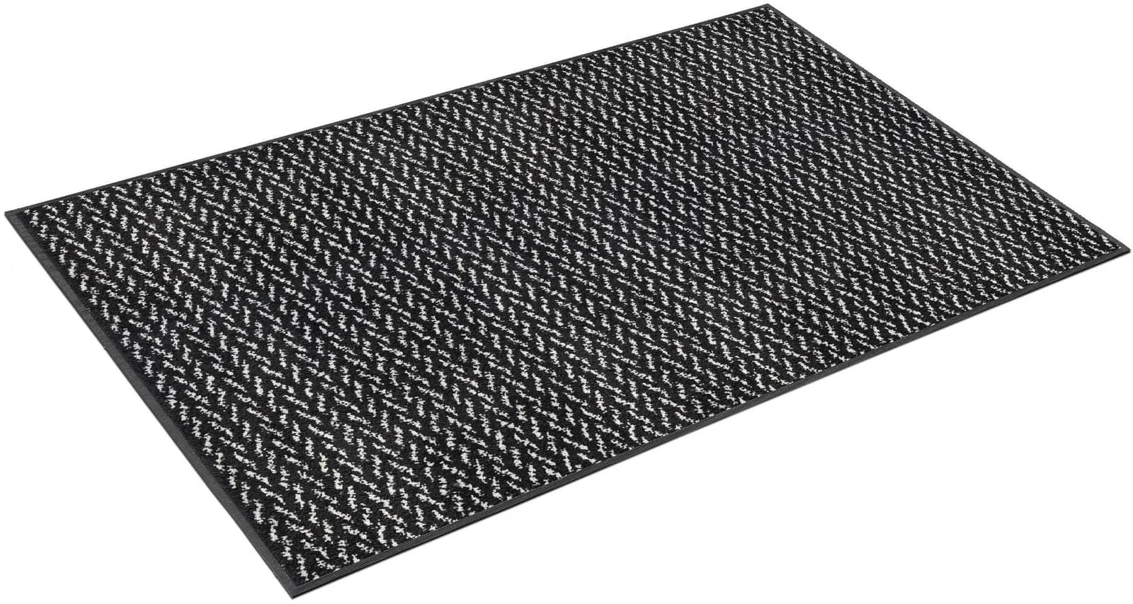 wash+dry by Kleen-Tex Duo Pepper Teppich Schwarz Polyamid Rutschhemmend