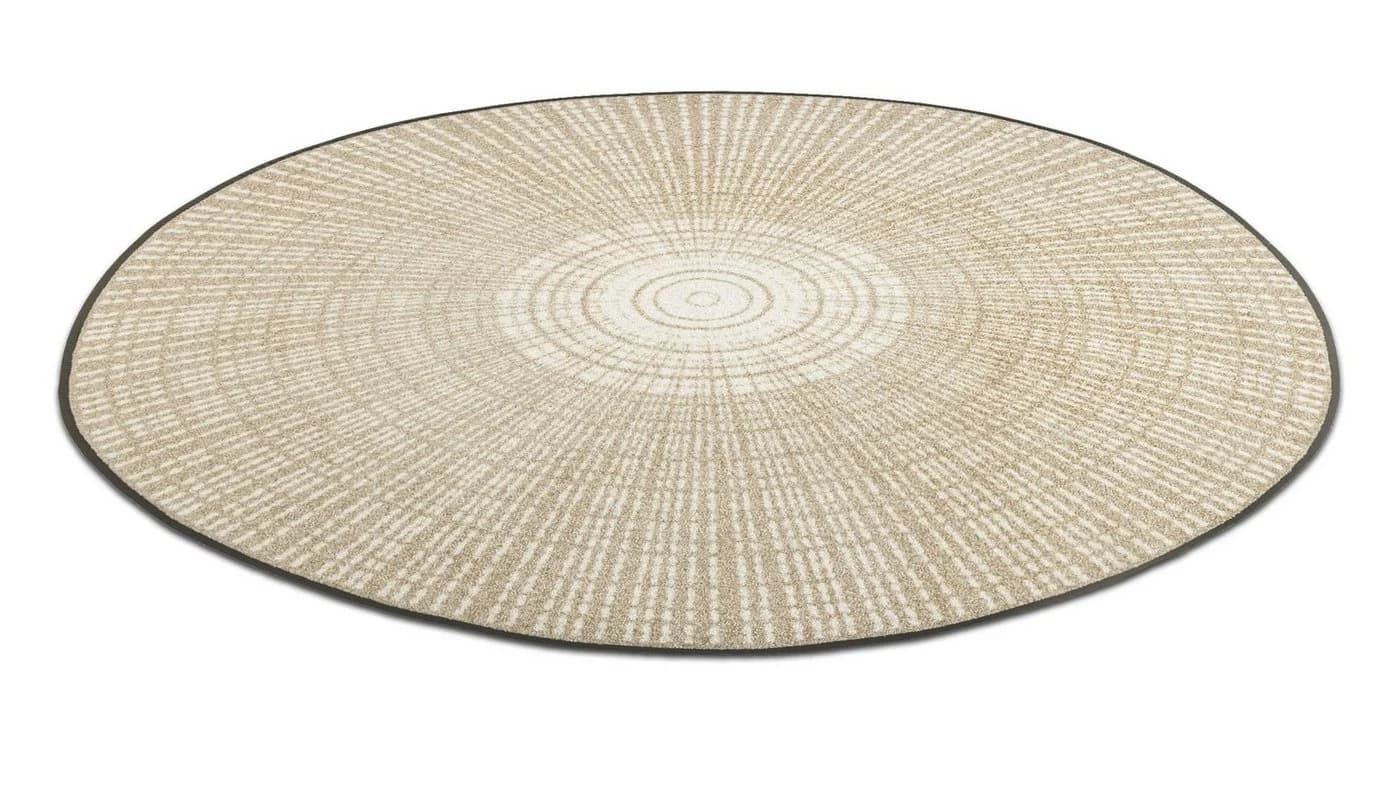 wash+dry by Kleen-Tex Teppich Cascara Beige Rund 115cm - Bild 2