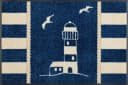 wash+dry by Kleen-Tex Fußmatte Sea View Blau Leuchtturm Bild 4