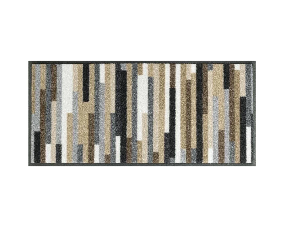 wash+dry by Kleen-Tex Fußmatte Mikado Stripes Beige Gestreift - Bild 2