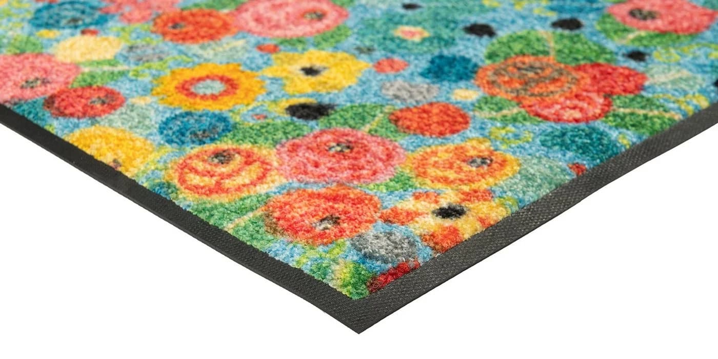 wash+dry by Kleen-Tex Fußmatte Flower Power Bunt Polyamid - Bild 5