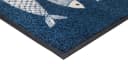 wash+dry by Kleen-Tex Fußmatte Fish Tango Blau Bild 4