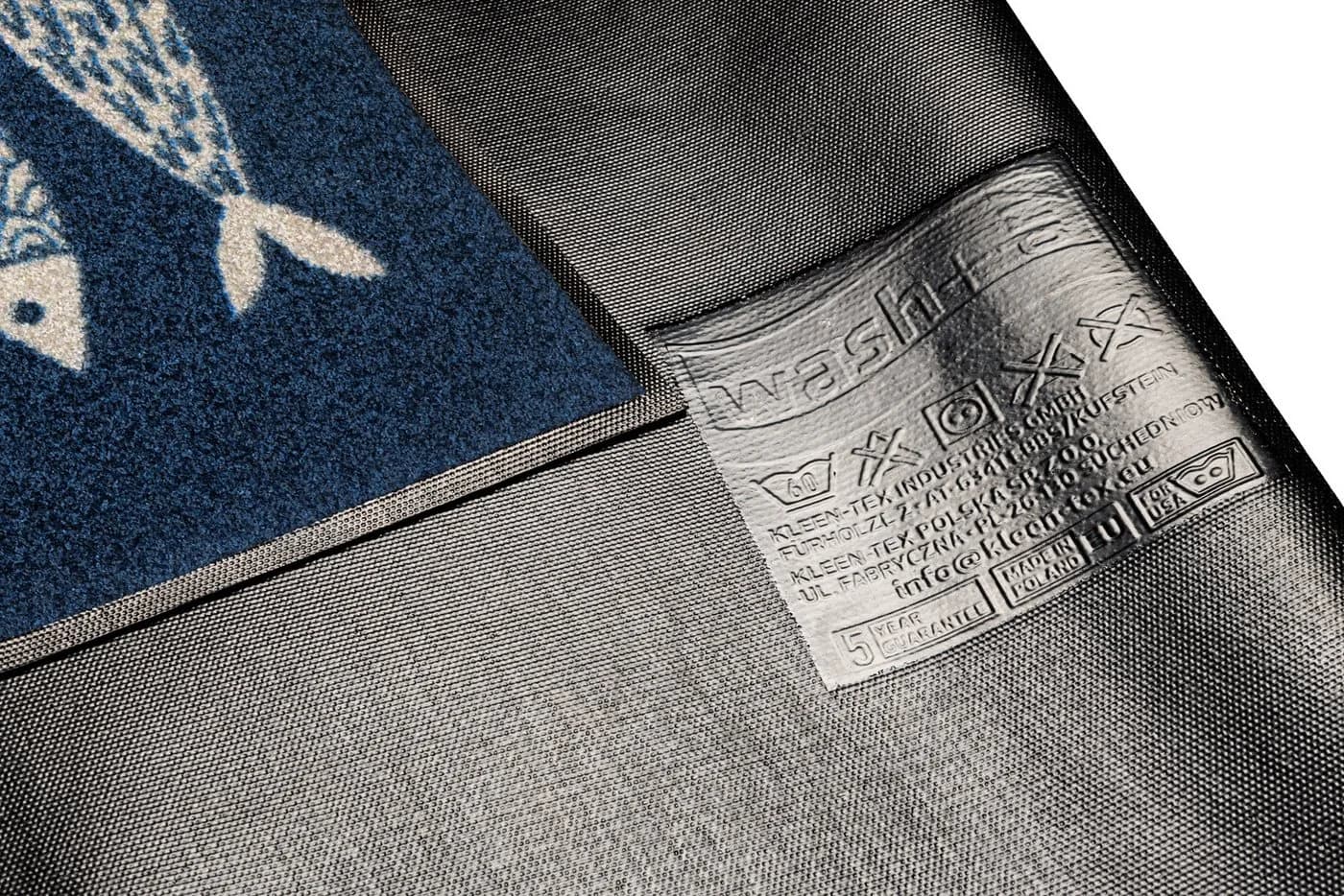 wash+dry by Kleen-Tex Fußmatte Fish Tango Blau - Bild 5
