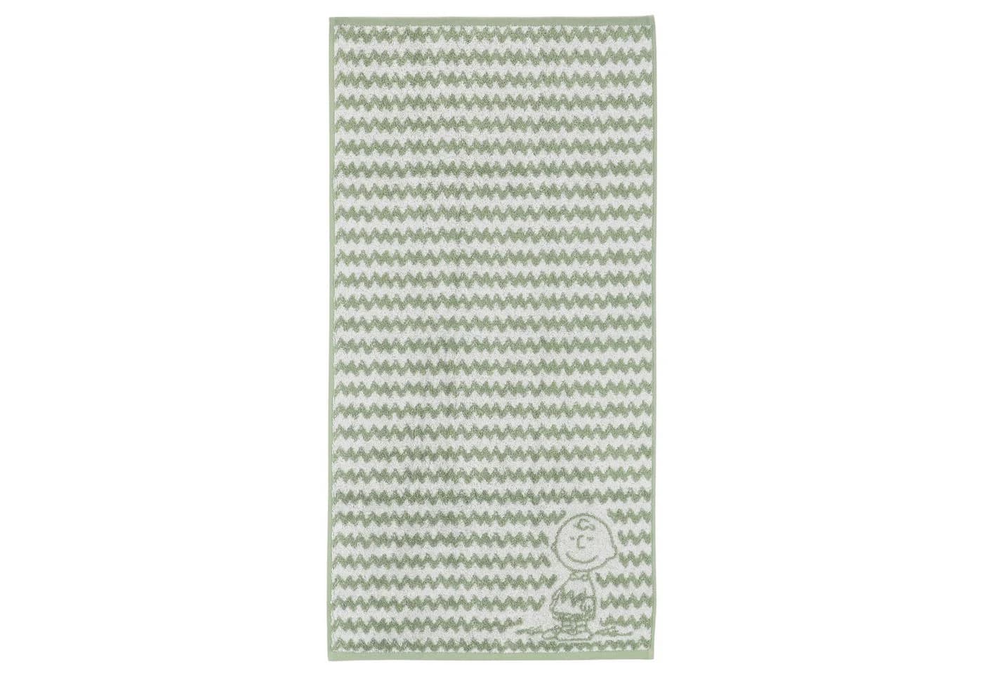 Vossen Gästehandtücher 2er Pack Charlie Brown 100% Baumwolle Jacquard-Design - Bild 2