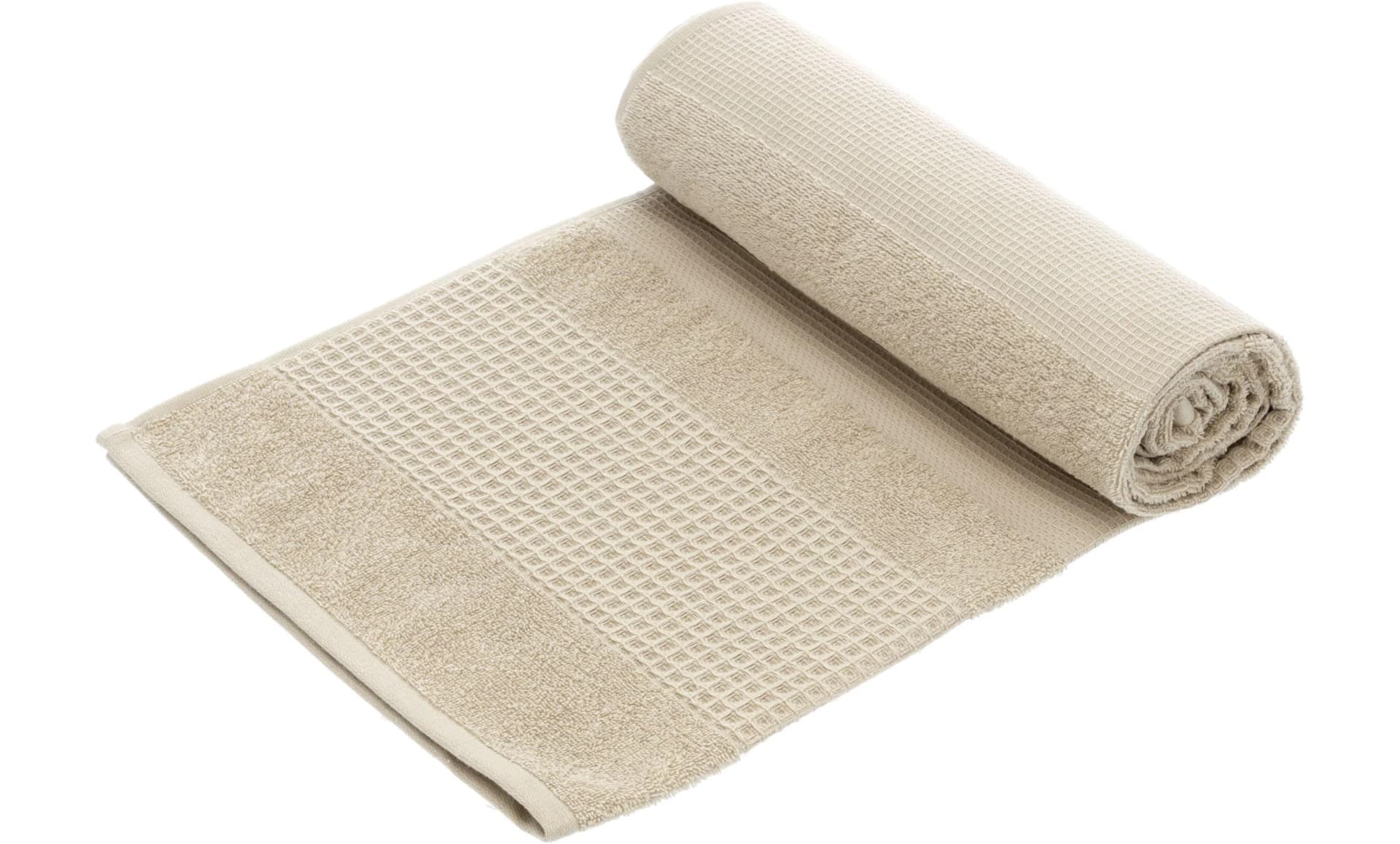Vossen Yogatuch SHALLOW Braun Baumwolle Waffelstruktur