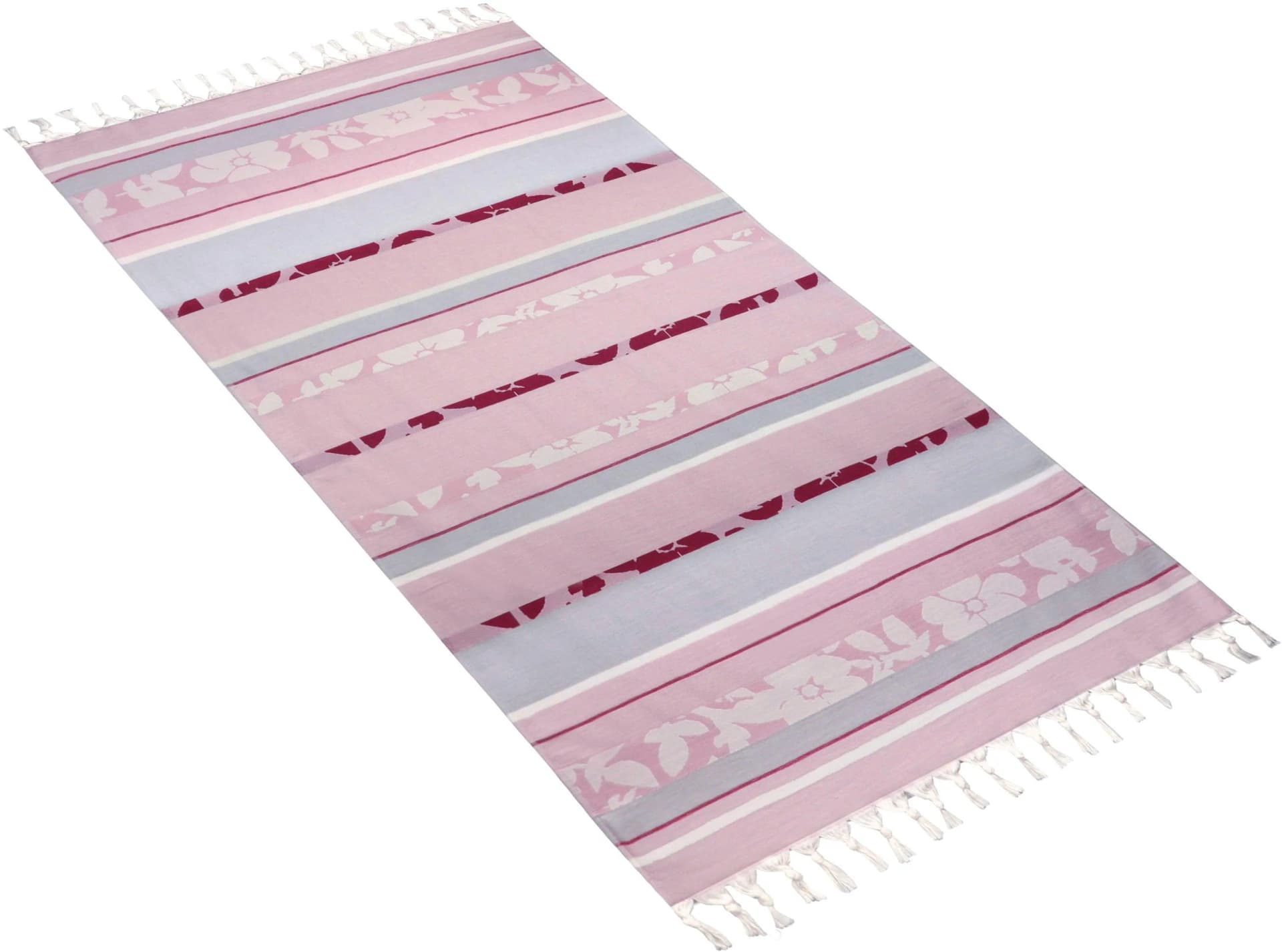 Bugatti Hamamtuch Adige Lila Floral 100% Baumwolle