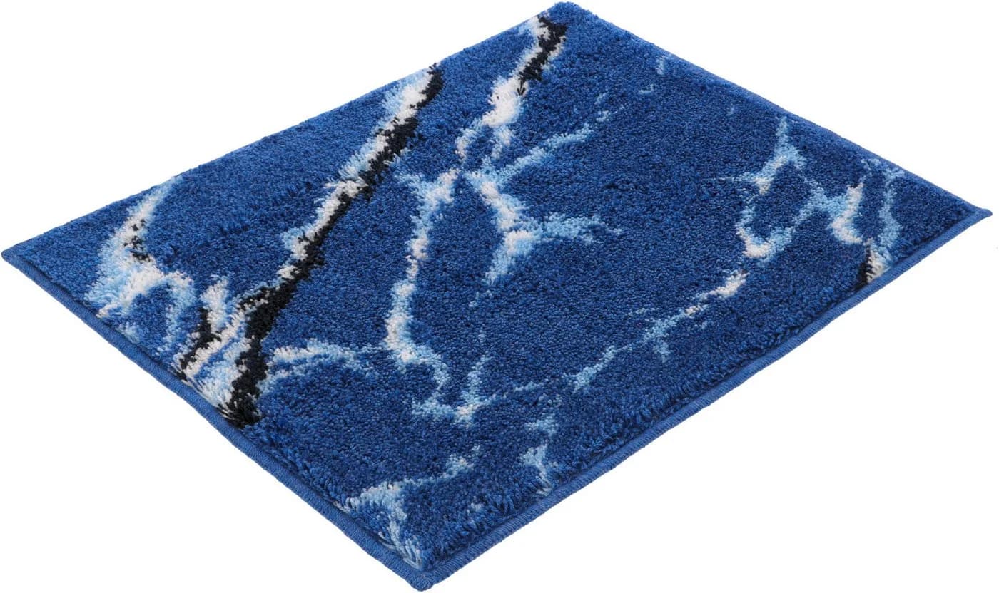 VOSSEN Badematte Marble tiefblau Polyacryl Marmor-Design - Bild 4