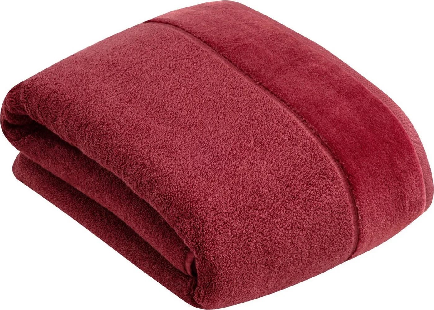 VOSSEN Badetuch Pure Rot 100x150cm Frottier Bio-Baumwolle - Bild 2