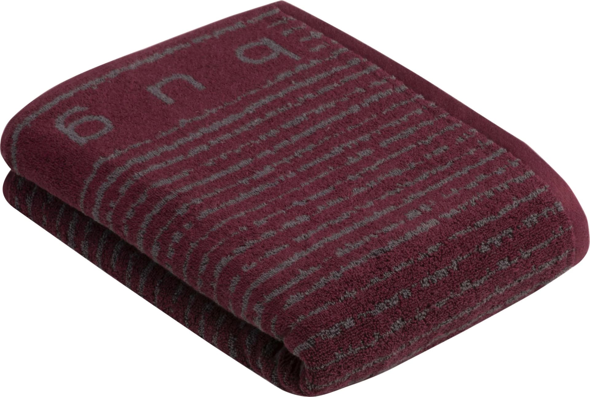 BUGATTI Tiago Duschtuch Burgundy 100% Baumwolle Supersoft