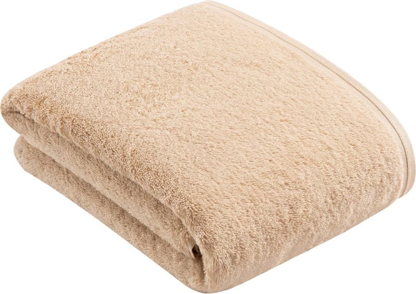 VOSSEN Badetuch Vegan Life Beige Webfrottier 100% Baumwolle - Bild 2