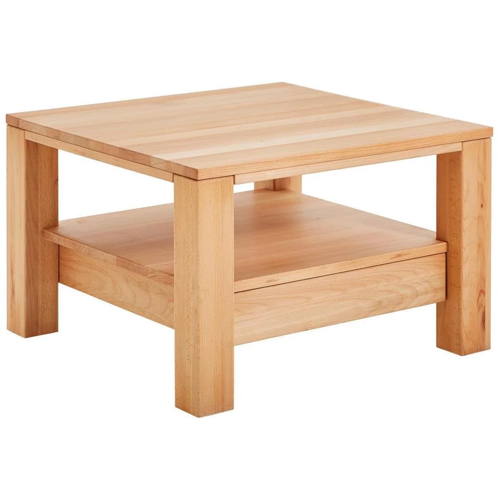 Linea Natura Couchtisch Buche Massiv 1 Schublade