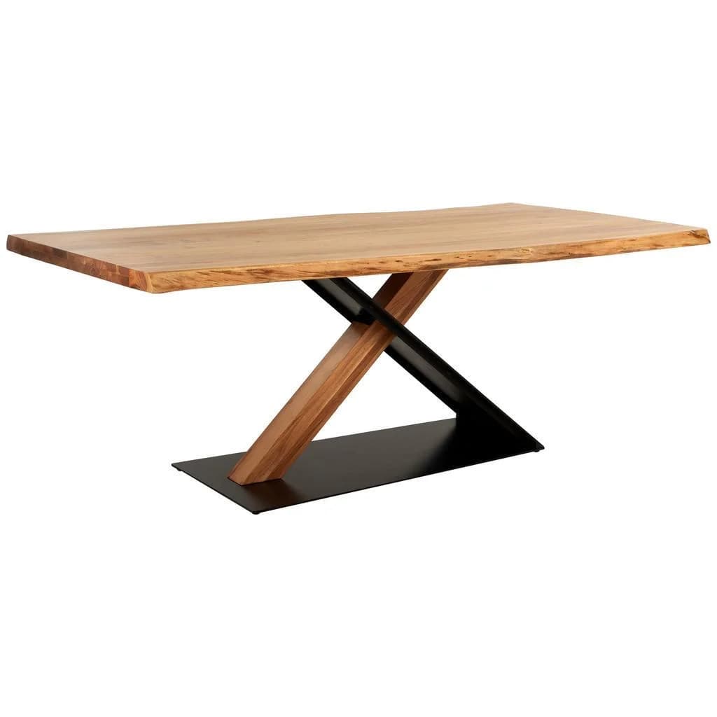 Linea Natura Esstisch Akazie Metall 200x100 cm