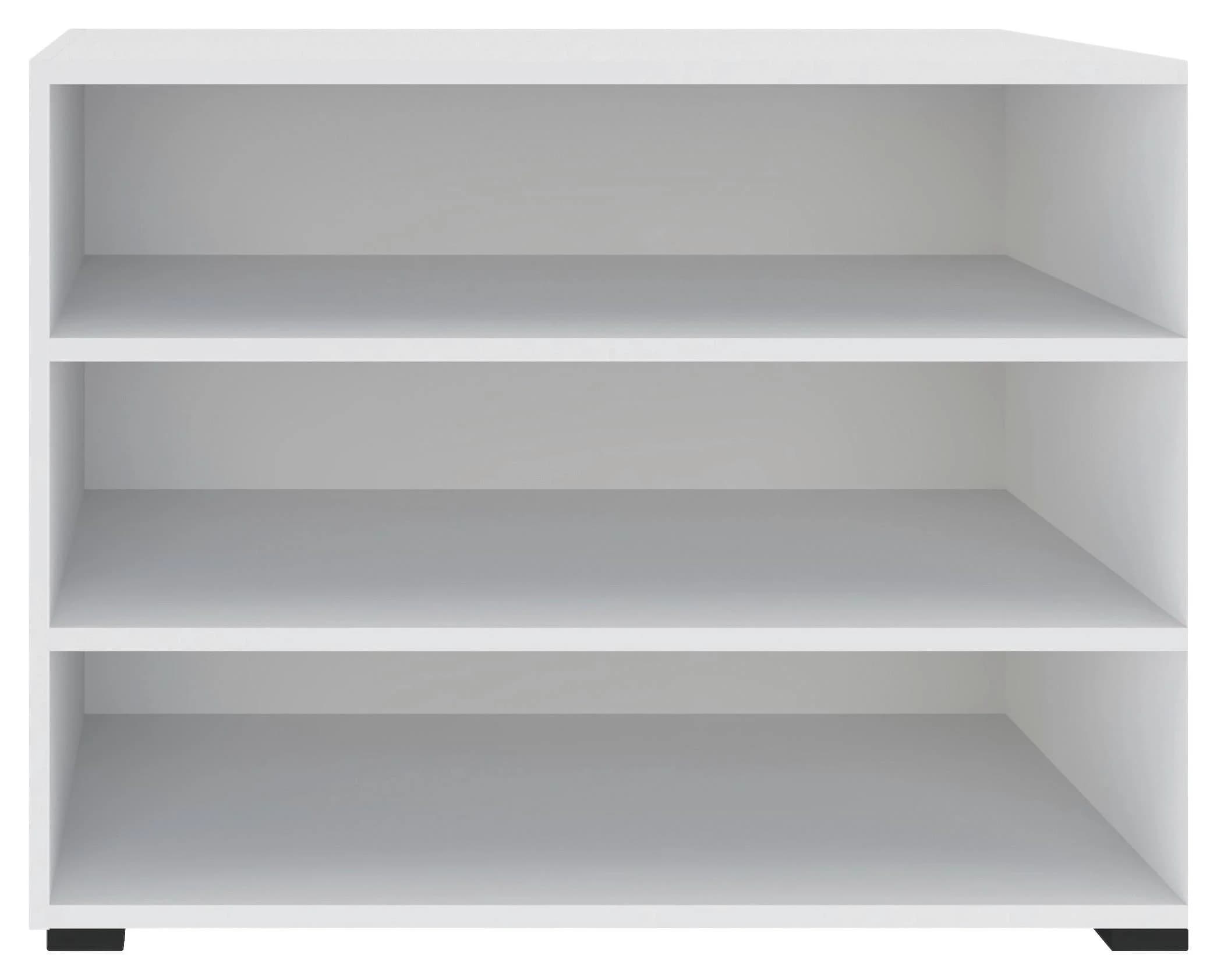 Hom`in Bücherregal Weiß Holzwerkstoff 2 Fächer