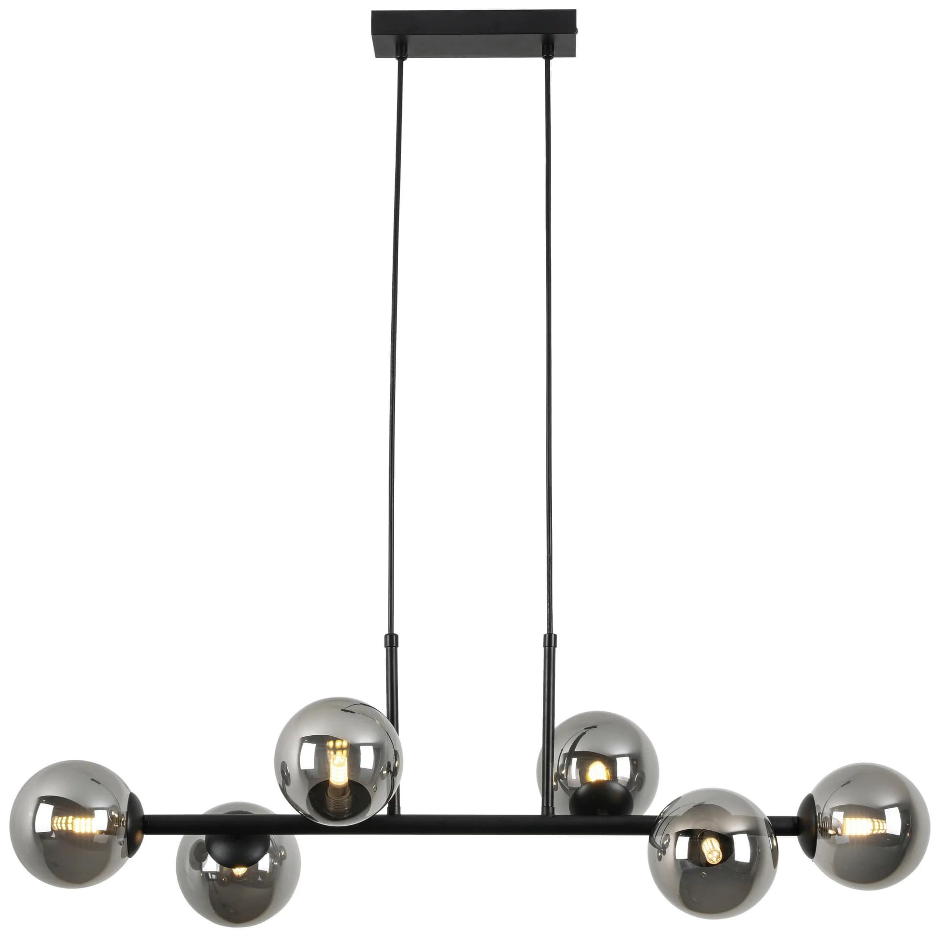Hängeleuchte Lisib Schwarz/Chrom 10 Watt
